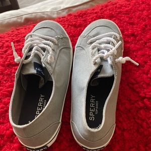Sperry Canvas Boat Shoes Slip On - Women's Size
8 .  White Laces. Comfortable